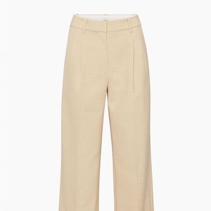 Aritzia Wilfred Effortless Pant in Heather Oat Beige